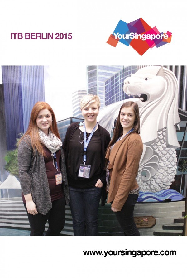 Daniela, Claudia und Melanie auf der ITB Berlin